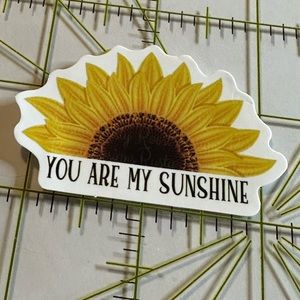 •Brand New• Sunflower Aesthetic Waterproof Sticker